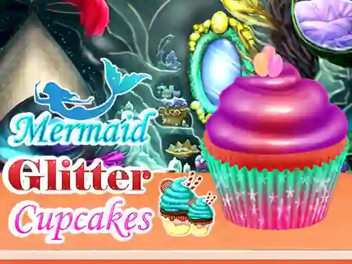Гульня Mermaid Glitter Cupcakes онлайн