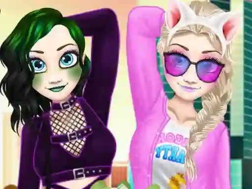 Гульня Princess Ella Soft vs Grunge онлайн