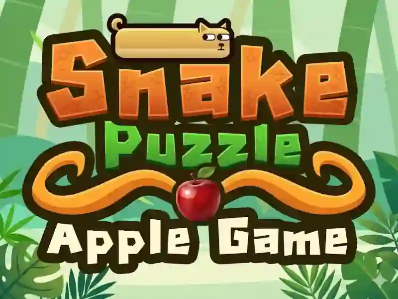 Гульня Snake Puzzle Apple Game онлайн
