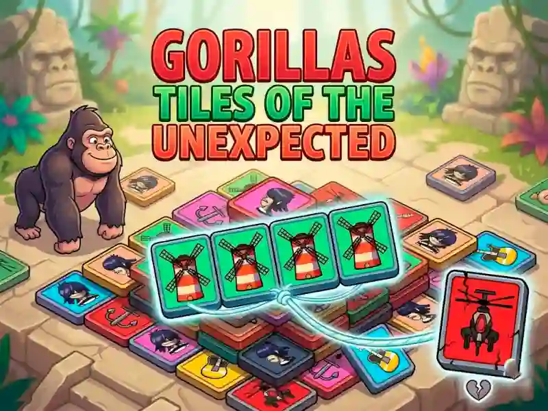 Гульня Gorillas Tiles Of The Unexpected онлайн