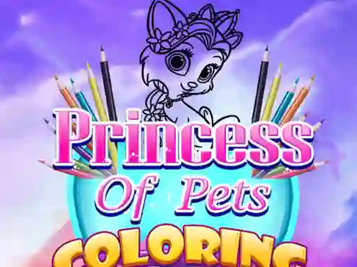 Гульня Princess Of Pets Coloring онлайн