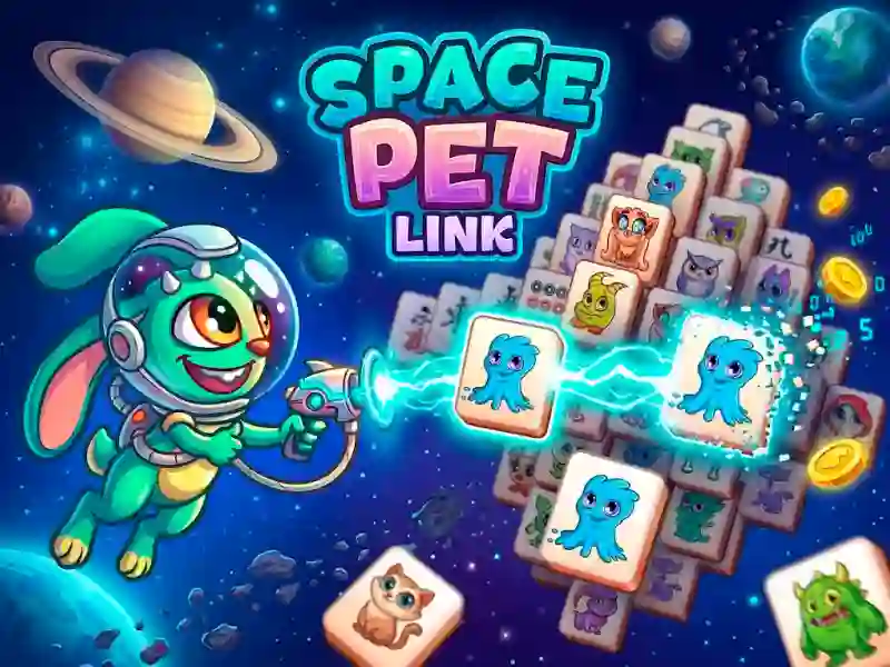 Гульня Space Pet Link онлайн