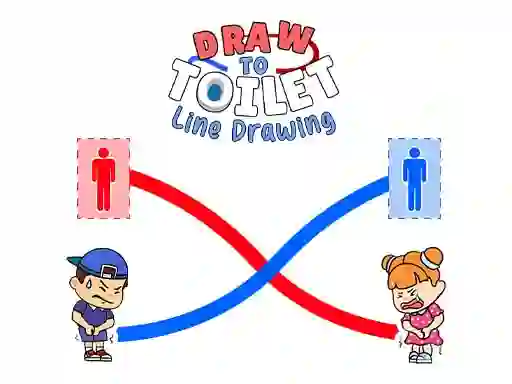 Гульня Draw To Toilet Line Drawing онлайн