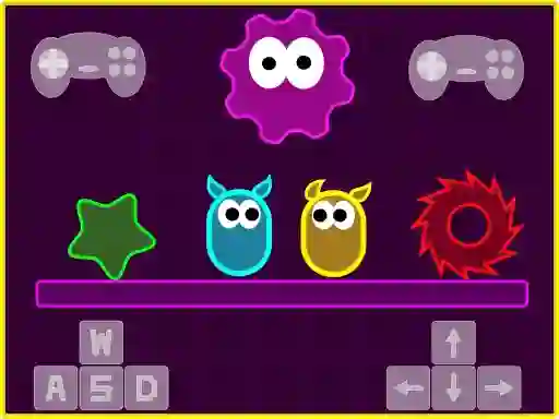 Гульня Neon Slimes онлайн