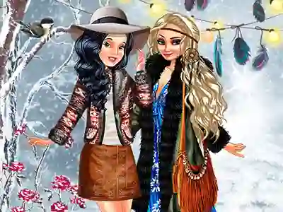 Гульня Boho Winter With Princess онлайн