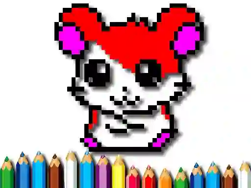 Гульня Pixel Coloring Time онлайн