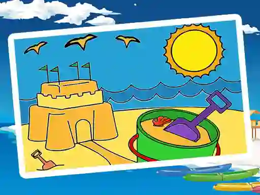 Гульня Summer Coloring Pages онлайн