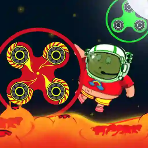 Гульня Spinner Astro the Floor is Lava онлайн