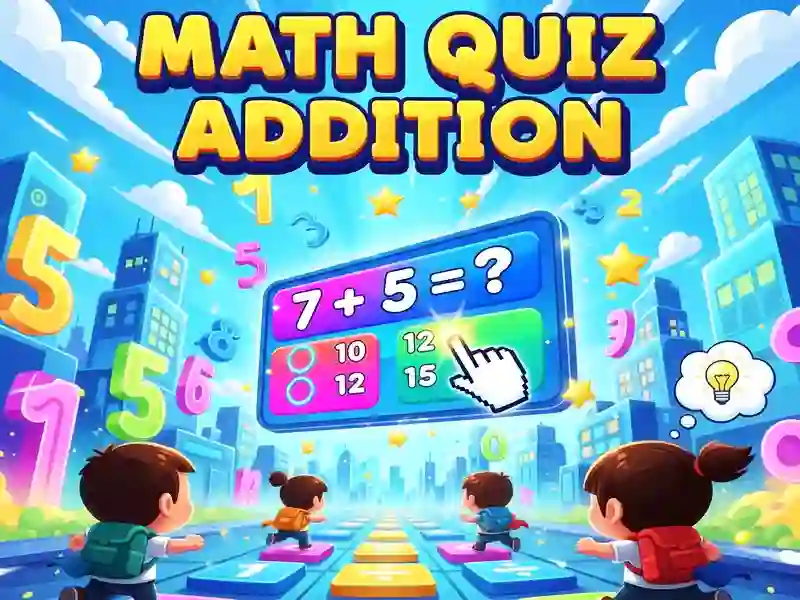 Гульня Math Quiz Addition онлайн