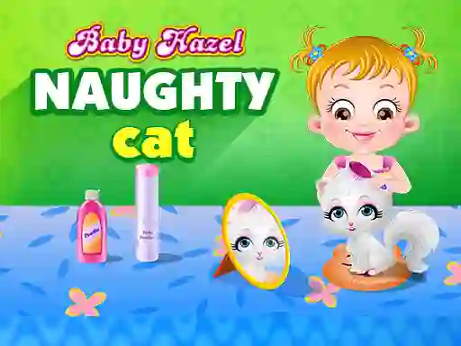 Гульня Baby Hazel - naughty cat онлайн