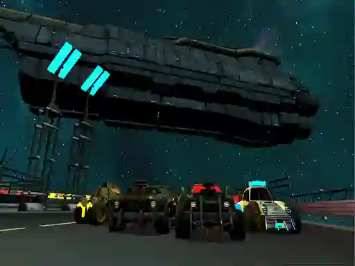 Гульня Moon Car Stunt онлайн
