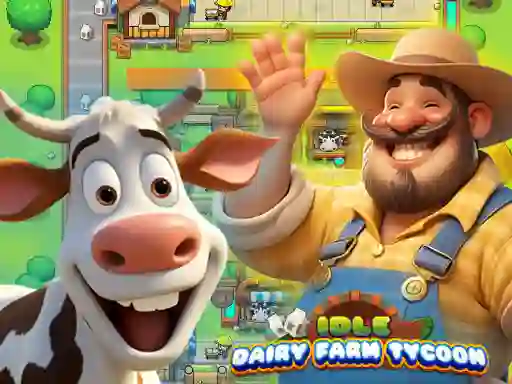 Гульня Idle Dairy Farm Tycoon онлайн