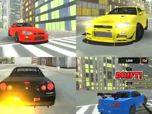 Гульня Skyline Drift 3d онлайн