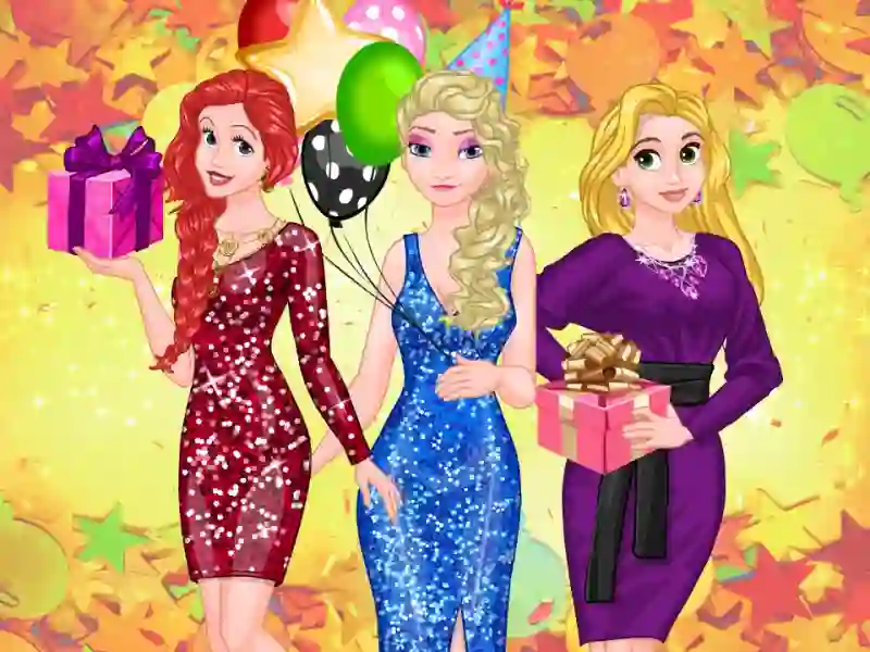 Гульня Frosty Princess Party Surprise онлайн