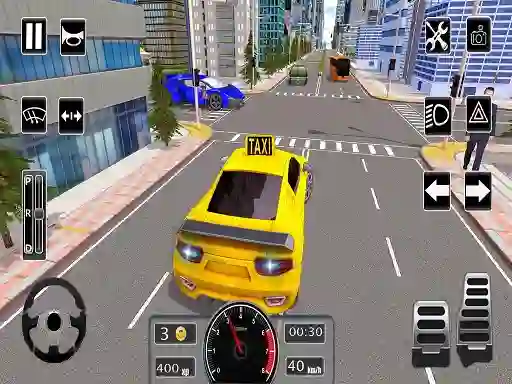 Гульня Modern City Taxi Car Simulator онлайн