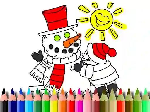 Гульня Back To School: Winter Time Coloring онлайн