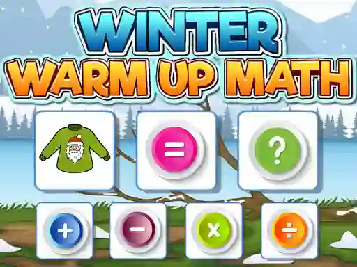 Гульня Winter Warm Up Math онлайн
