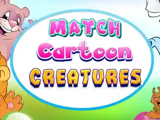 Гульня Match Cartoon Creatures онлайн