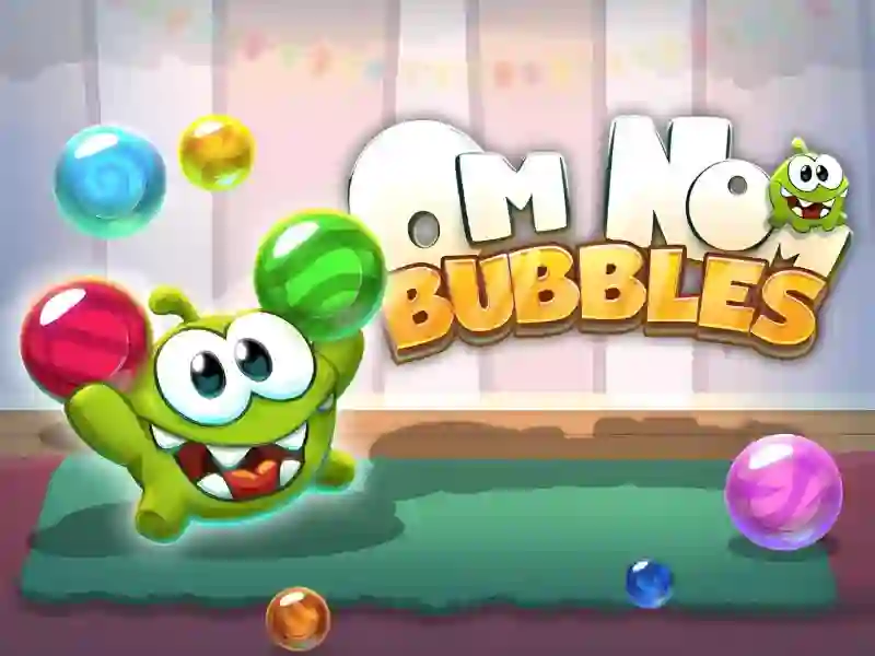 Гульня Om Nom Bubbles онлайн