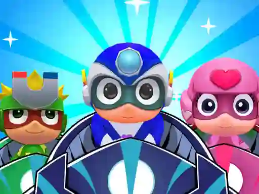 Гульня Masks Heroes Racing Kid онлайн