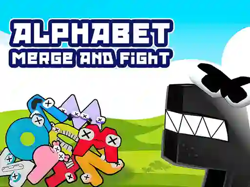 Гульня Alphabet Merge And Fight онлайн