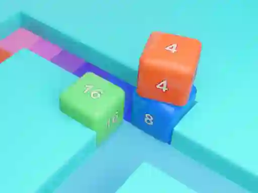 Гульня Maze Cube 2048 онлайн