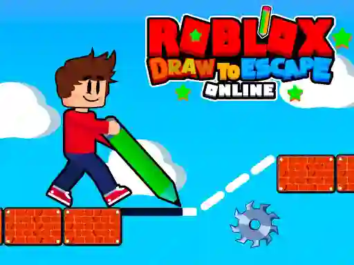 Гульня Roblox Draw to Escape Online онлайн