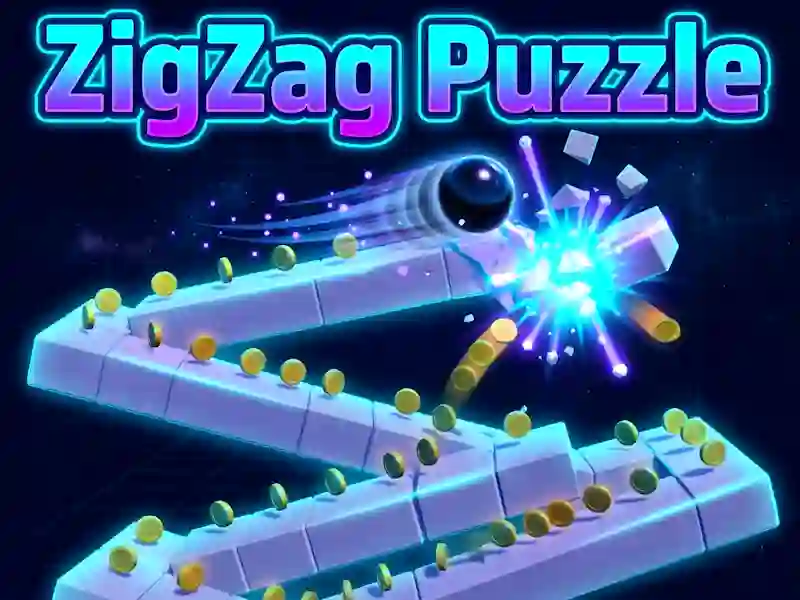 Гульня ZigZag Puzzle онлайн