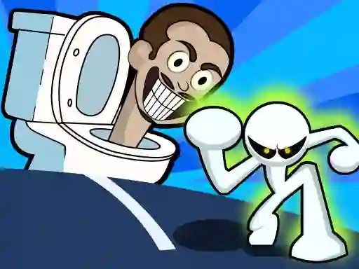 Гульня Stickman vs Skibidi Toilet онлайн