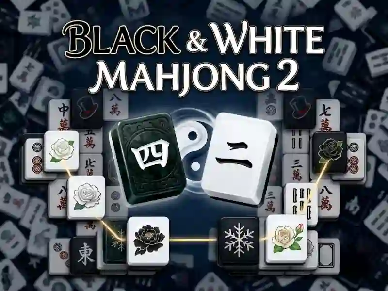 Гульня Black & White Mahjong 2 онлайн