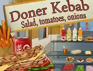 Гульня Doner Kebab Salad, Tomatoes, Onions онлайн
