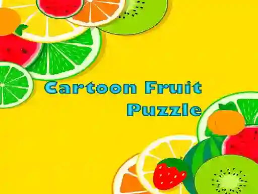 Гульня Cartoon Fruit Puzzle онлайн