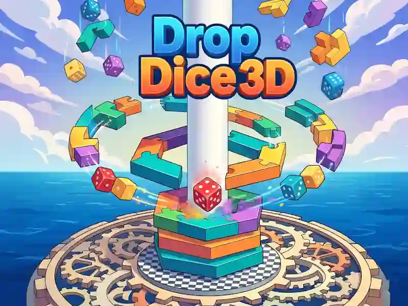 Гульня Drop Dice 3D онлайн