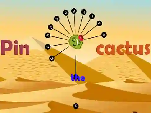 Гульня Pin the cactus онлайн