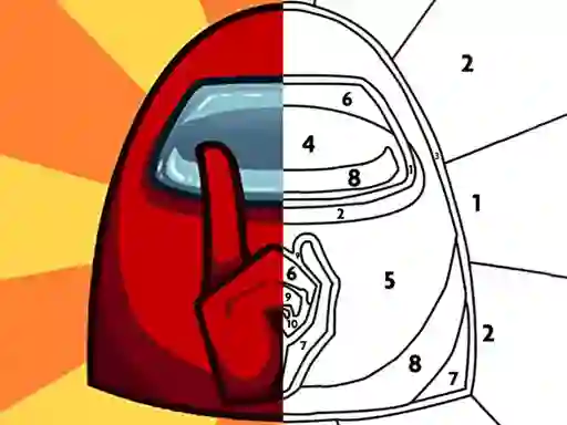 Гульня Among Them Coloring Book онлайн