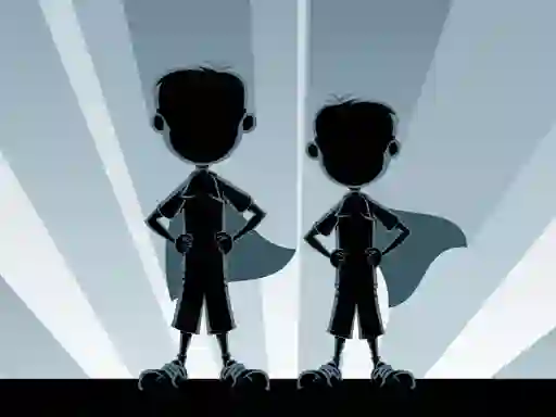 Гульня Little Superheroes Match 3 онлайн