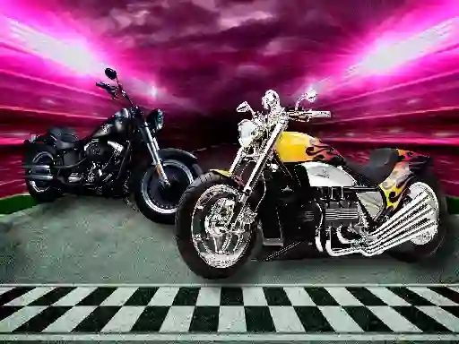 Гульня Motorbike Puzzle Challenge онлайн
