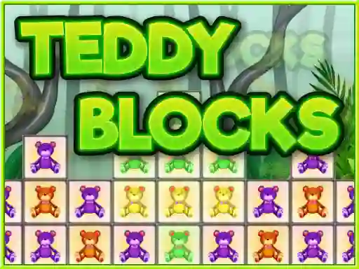 Гульня Teddy blocks онлайн