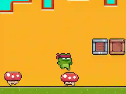 Гульня Ninja Frog Adventure онлайн