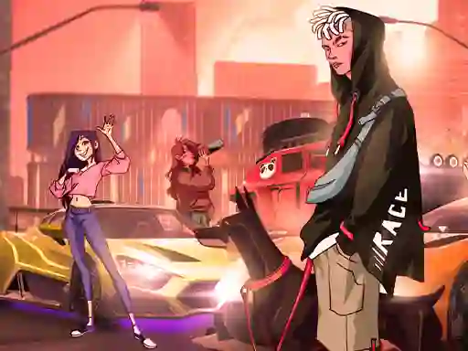 Гульня Rod Multiplayer Car Driving онлайн