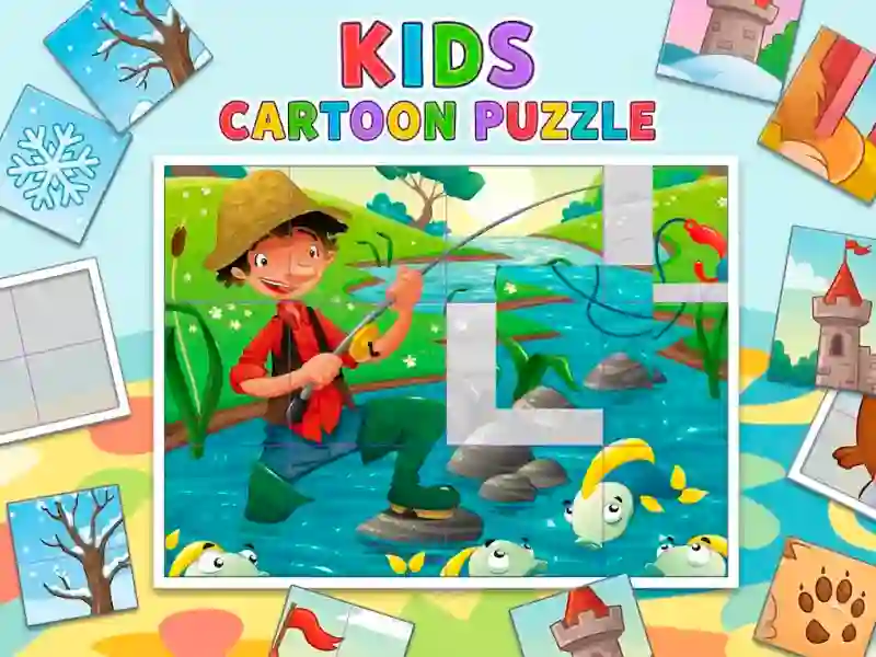 Гульня Kids Cartoon Puzzle онлайн