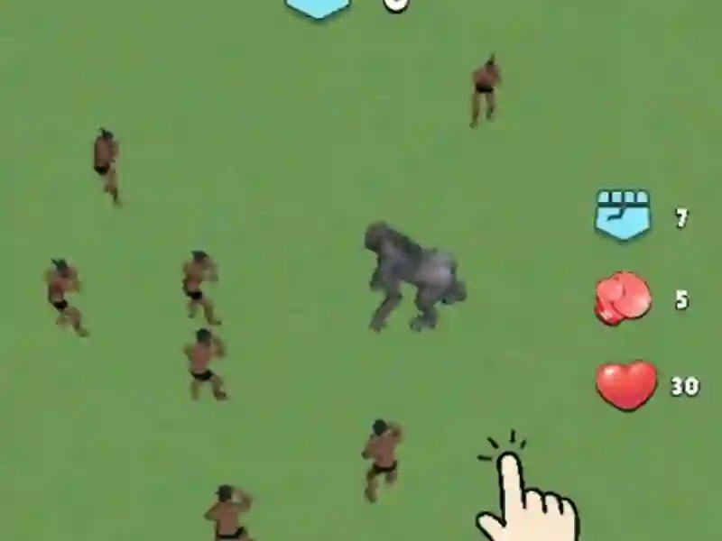 Гульня Men Vs Gorilla онлайн
