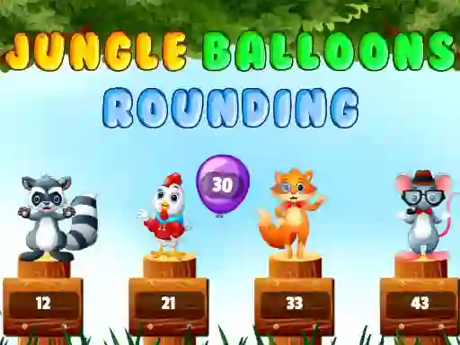 Гульня Jungle balloons rounding онлайн