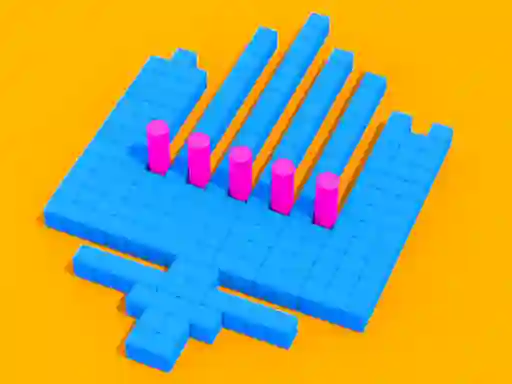 Гульня Sticky Block онлайн