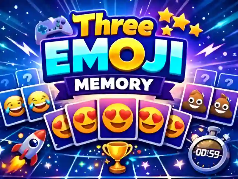 Гульня Three Emoji Memory онлайн