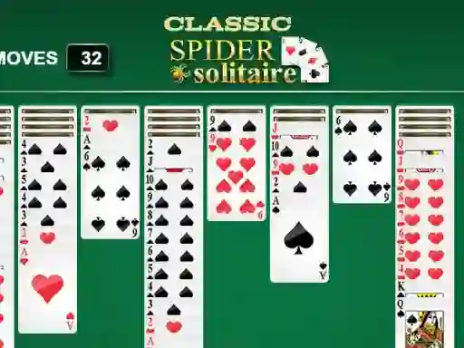 Гульня Classic Spider Solitaire онлайн