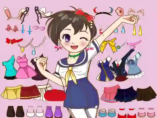 Гульня Anime Dress Up Mania онлайн