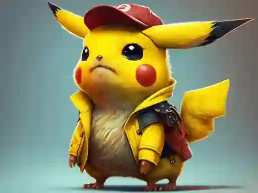 Гульня Super Pika bros. онлайн
