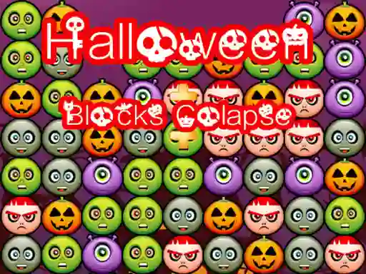 Гульня Halloween Block Collapse онлайн