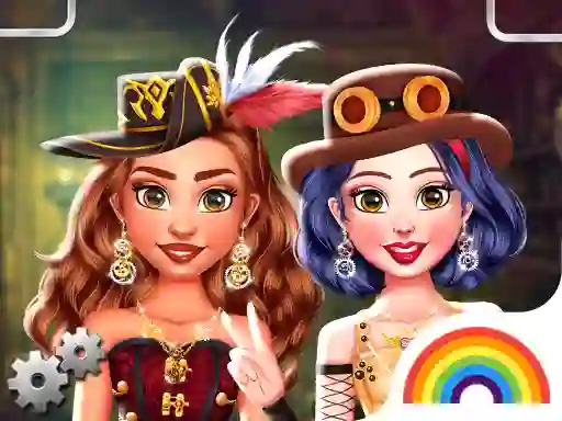 Гульня Princess Girls Steampunk Rivalry онлайн